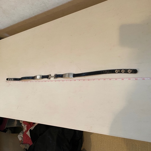 Streets Ahead Horsebit Croc Leather Belt - Picture 15 of 16